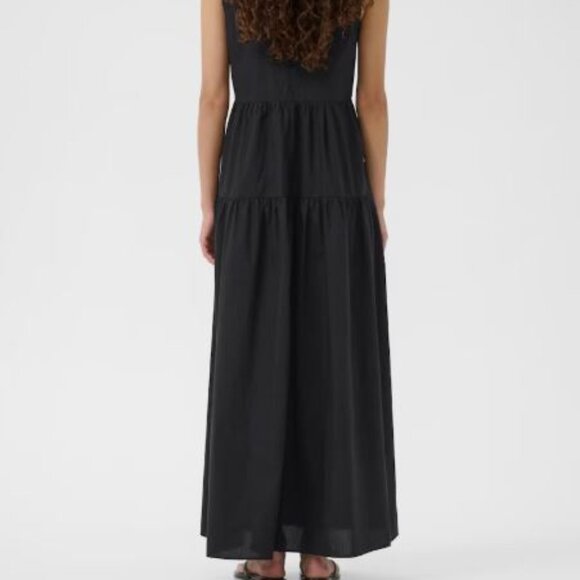 In Wear Black Cotton Maxi Dress - Picture 4 of 11